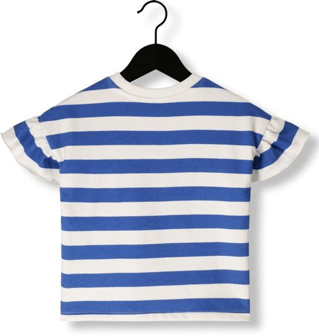 LOOXS Top white blue striped