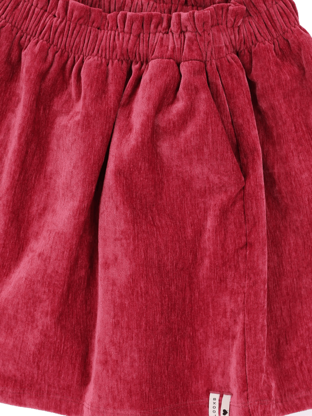Pink rose Little velvet skirt