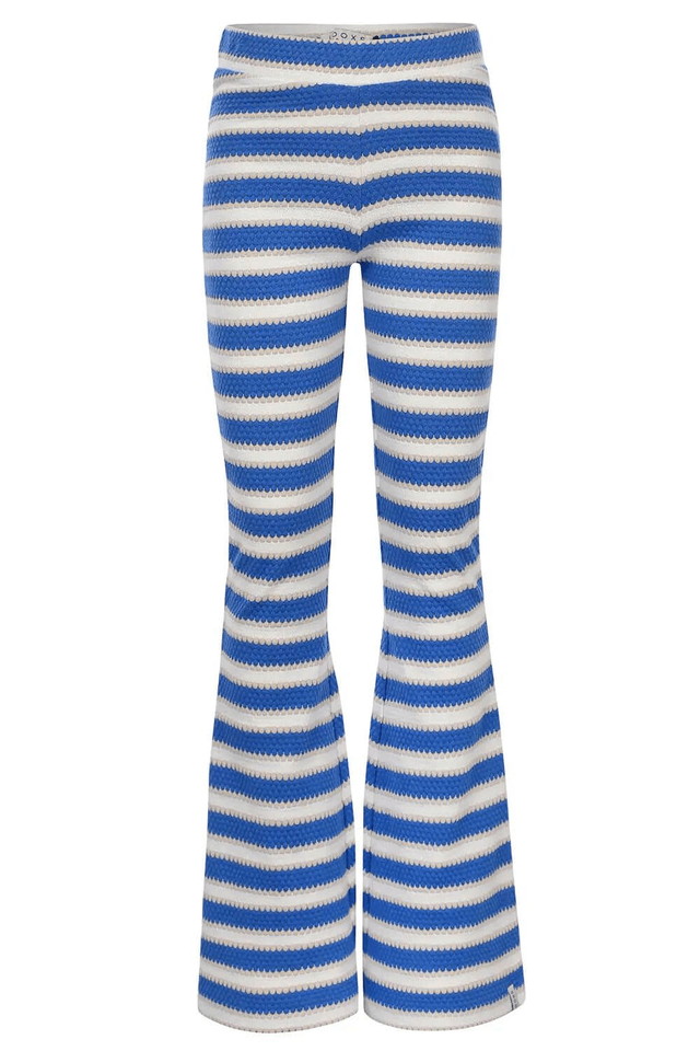 LOOXS Broek kobalt stripe