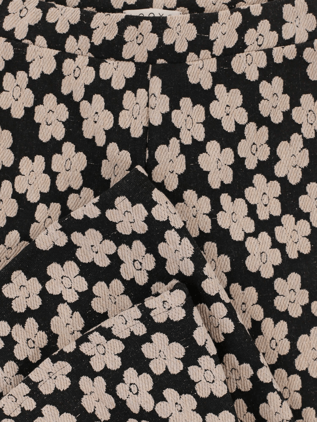 Flowerfield black Little flaire pants