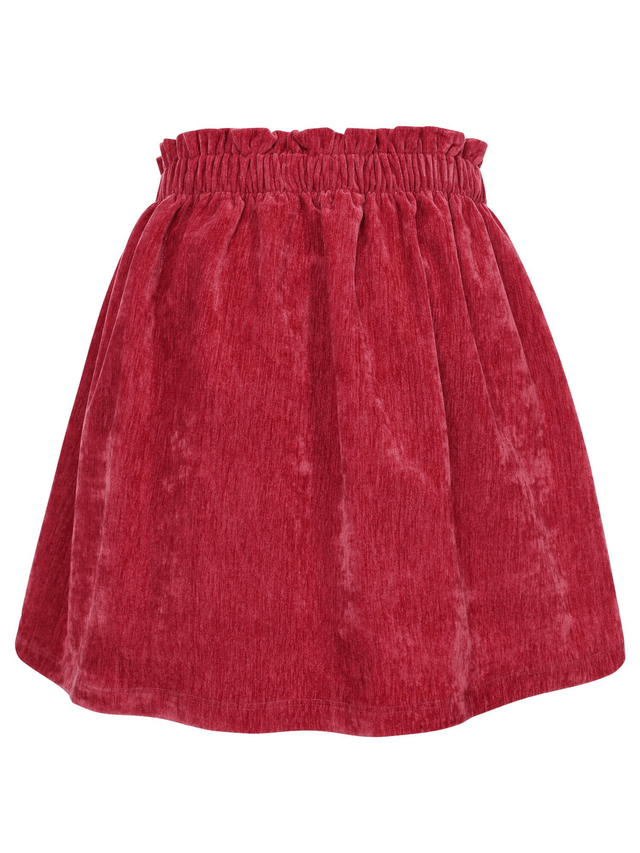 Pink rose Little velvet skirt