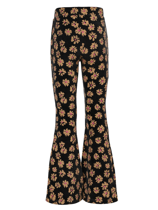 Looxs flaire velvet broek Soft winterflower